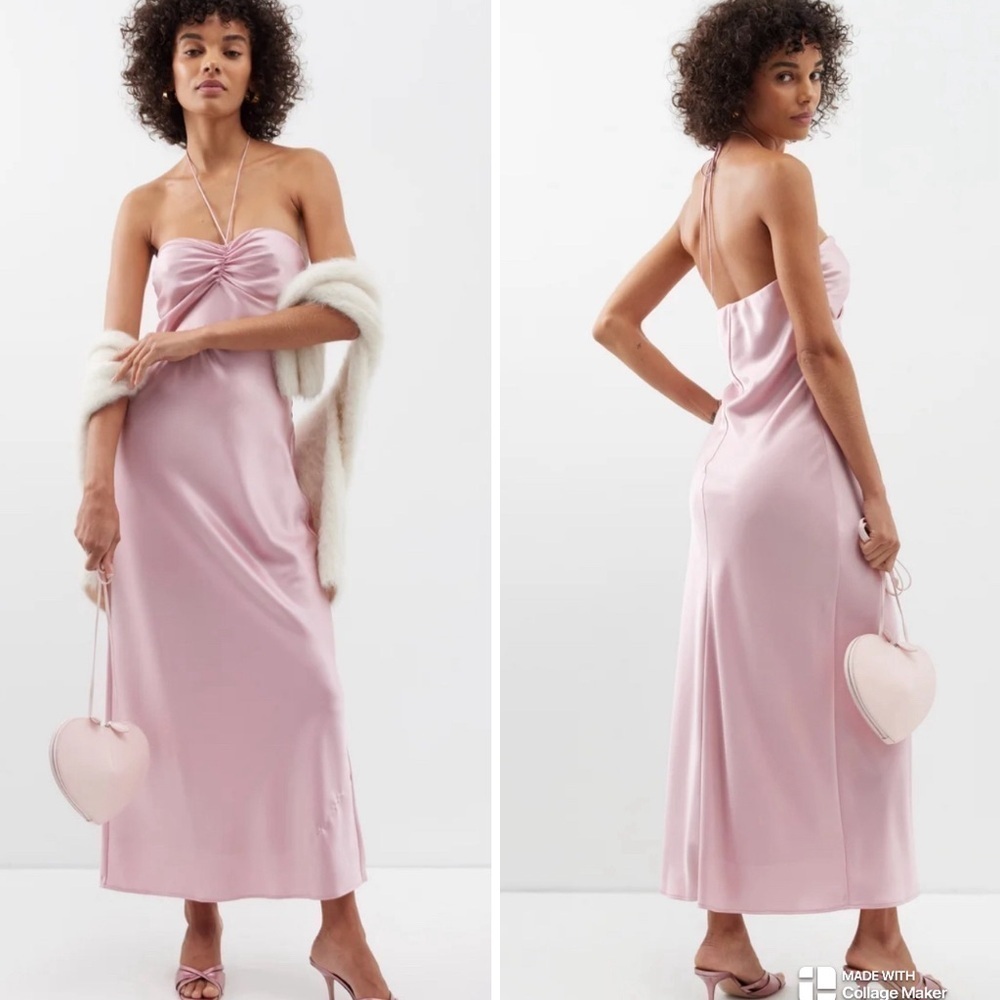 Reformation Valora Satin Dress babygirl NWT